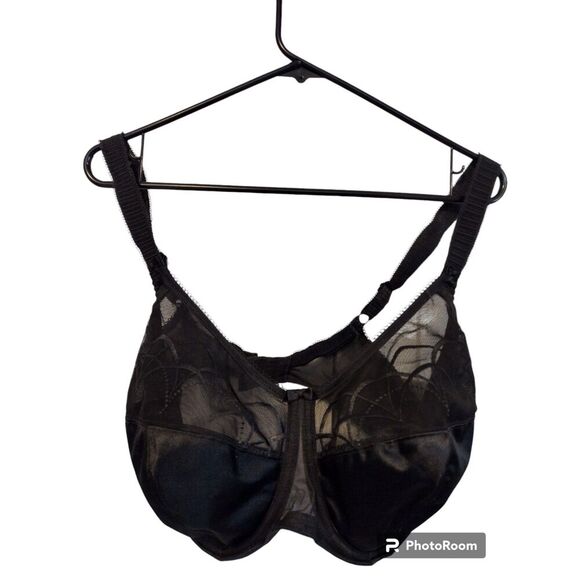 Elomi Women's Cate Full Black Underwire Bra US 40I - Picture 3 of 6